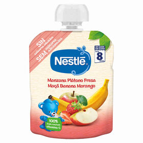Saqueta De Fruta Maçã, Banana E Morango +8M Nestlé 90 gr