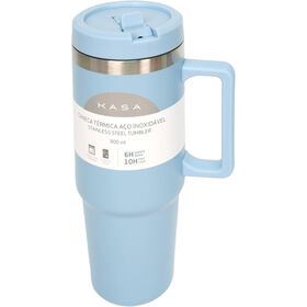 Caneca Térmica 900 ml Azul Kasa