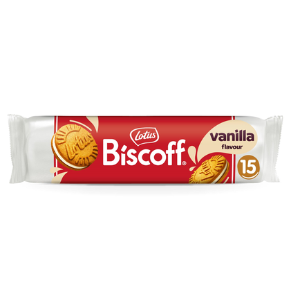 Bolachas Lotus Biscoff Recheada Baunilha Lotus 0.15Kg
