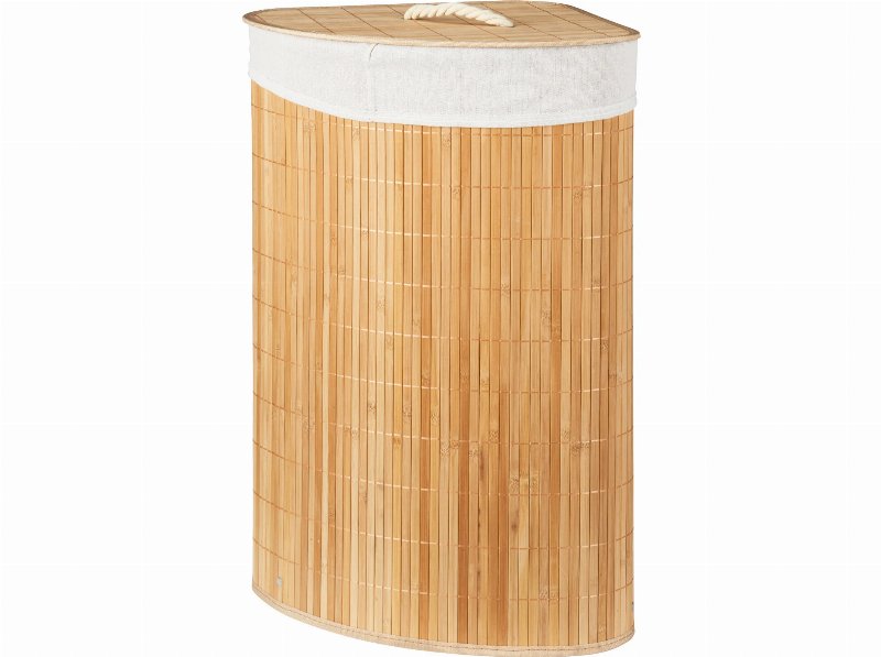 Cesto Para Roupa Suja Bambu 35X35X60Cm