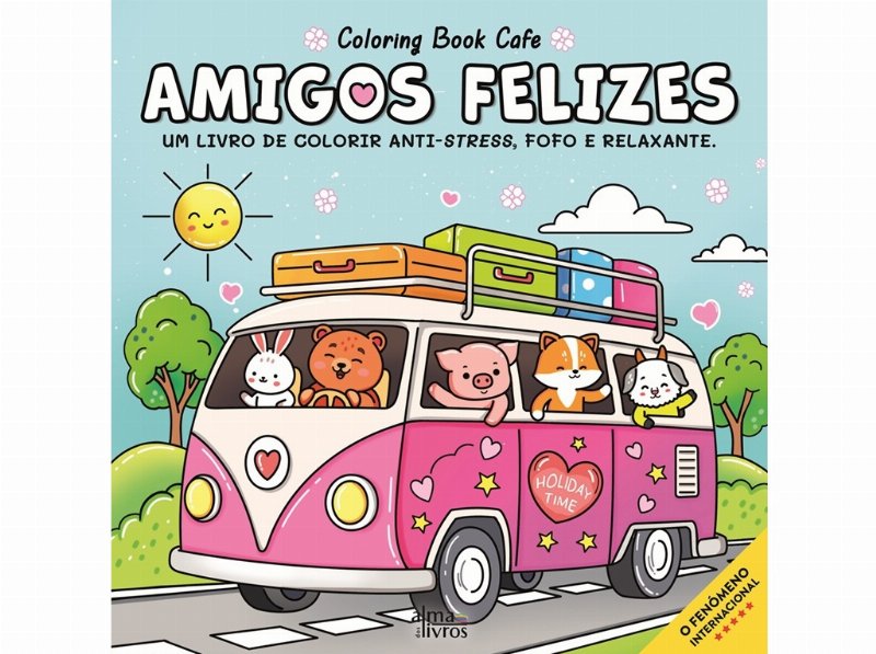 Livro Amigos Felizes Coloring Book