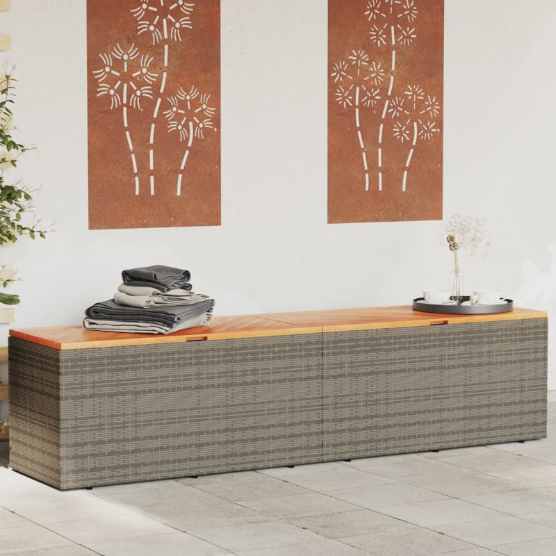 Hkh 6 Pcs Conjunto Lounge De Jardim Pinho Maciço Cinzento - Cinzeto