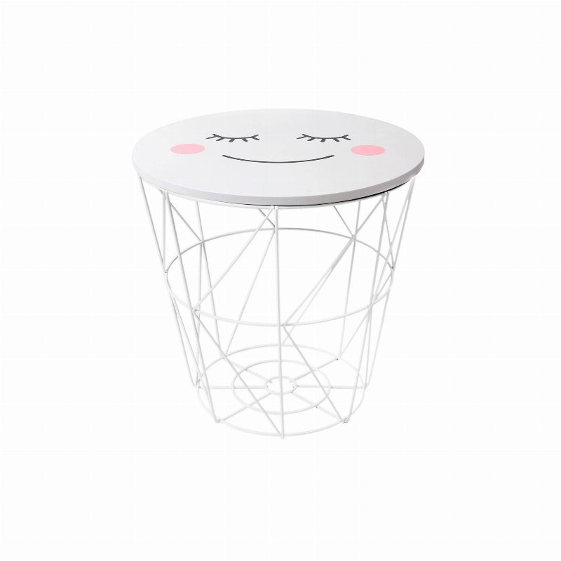 Mesa De Apoio E Arrumação Infantil Branca
