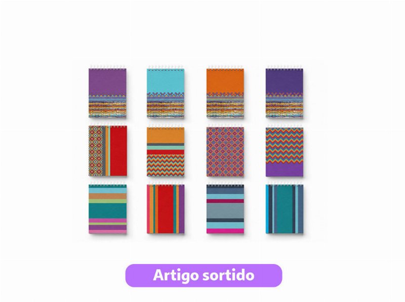 Bloco De Notas A7 Espiral Makenotes 60 Folhas Modelos Sortidos