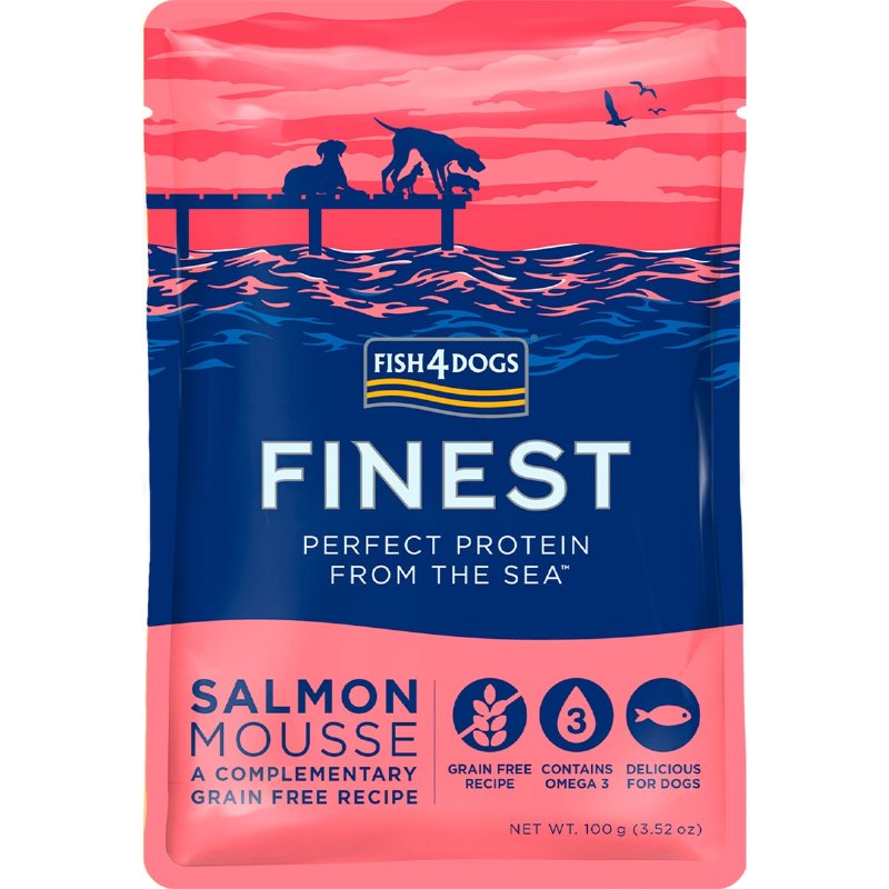 Alimento Húmido Para Cão Finest Sabor Salmão 100 g