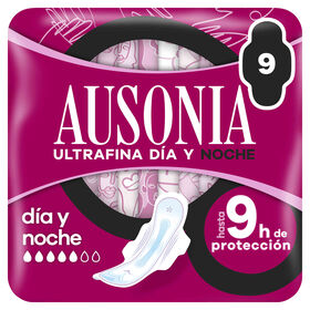 Pensos Higiénicos Ultrafina Noite Com Abas Ausonia 9 Un