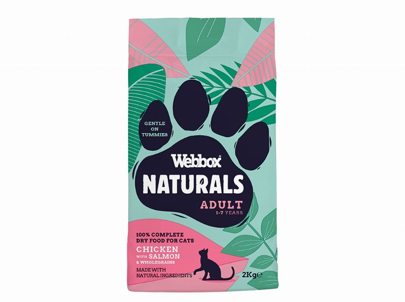Ração Natural Gato Webbox Adulto Salmão E Frango 2 kg