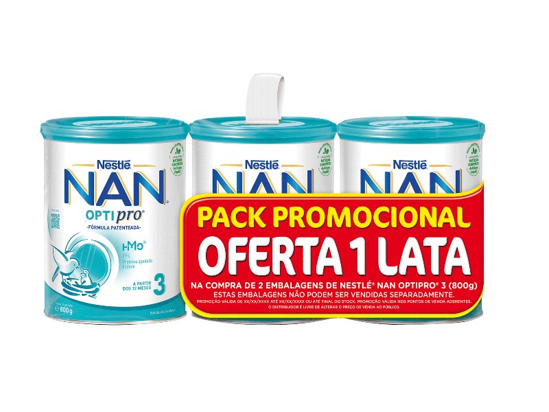 Leite Nan 3 Pack 3X800 g Leve 3 Pague 2