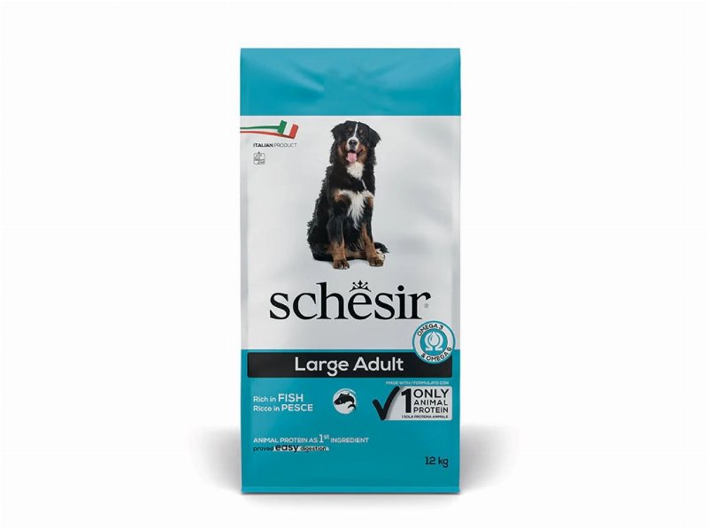 Ração Para Cão Schesir Raças Grandes Peixe 12 kg