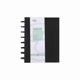 Caderno Smart Espiral A5 Pautado Preto Talia