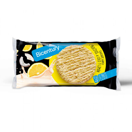 Tortitas De Chocolate Branco Com Pedaços De Coco E Limão Bicentury 0.138Kg