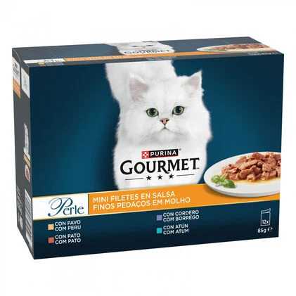Comida Húmida Para Gato Perle Pedaços Em Molho Purina Gourmet 1.02Kg