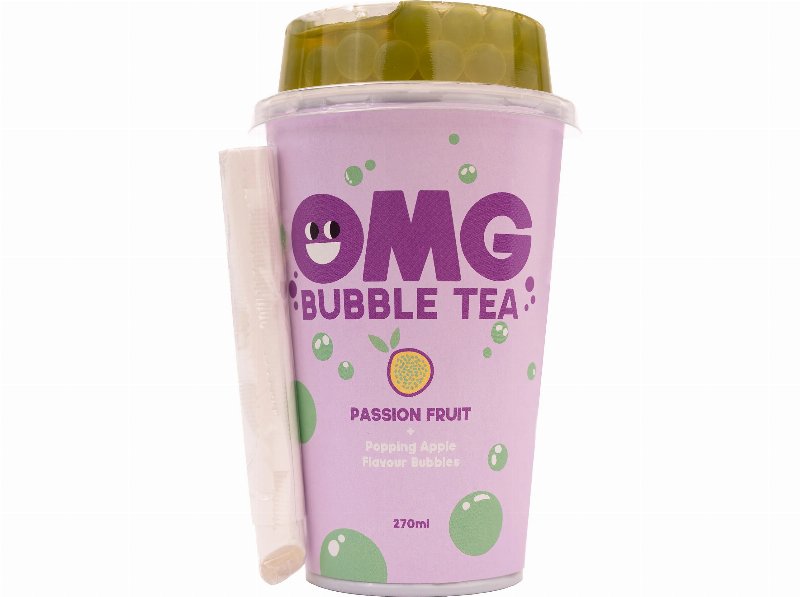 Bubble Tea Omg Maracujá Com Bolhas Maçã 0.27 l