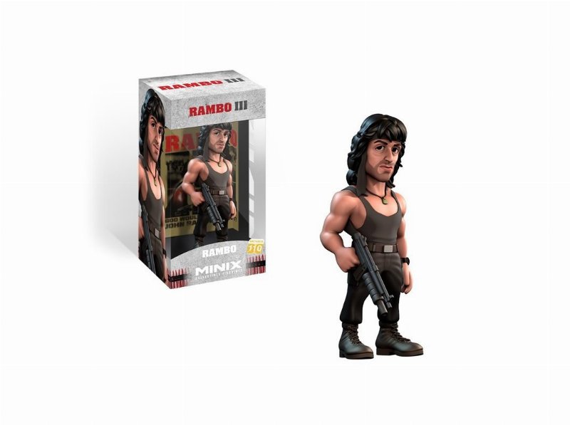 Figura Minix Rambo Em T-Shirt -12Cm