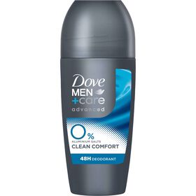 Desodorizante Roll-On Clean Comfort 0% Alumínio Dove Men +Care 50 ml