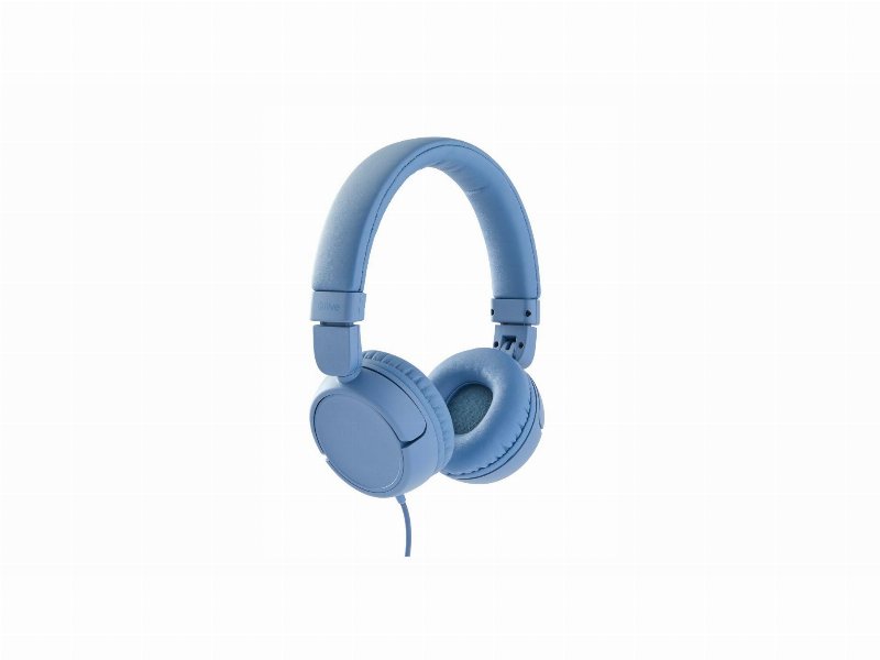 Auscultadores Com Fio Qilive 600177361 C/Micro Azul Q1286
