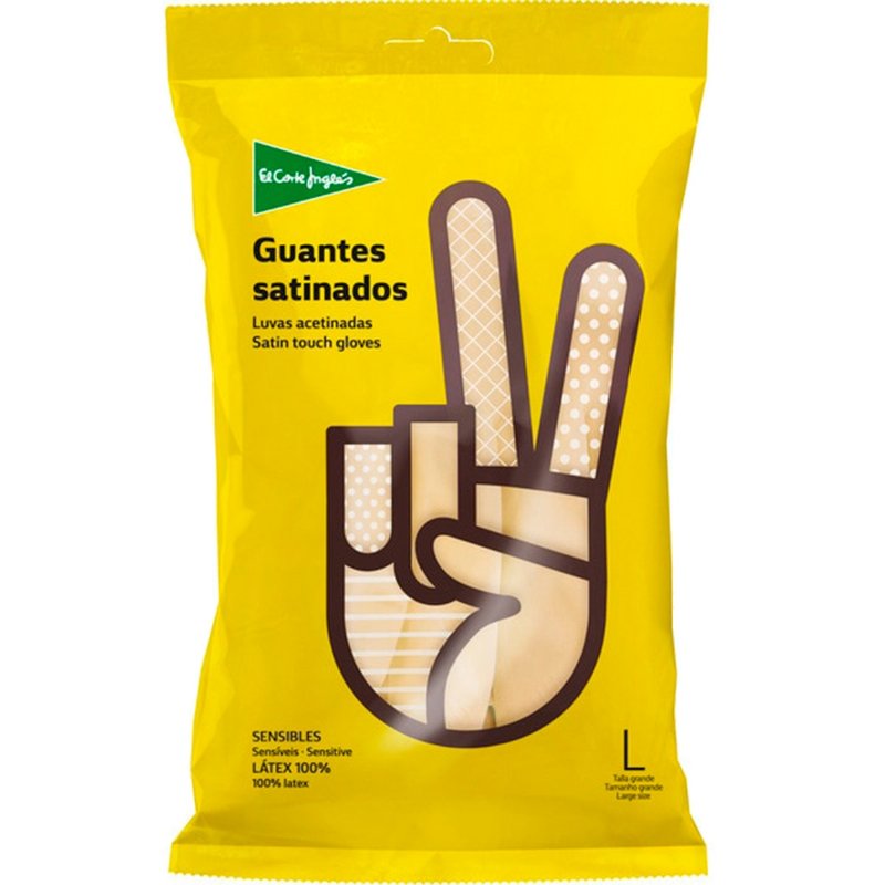 Luvas Acetinadas Sensíveis Grandes 1 par