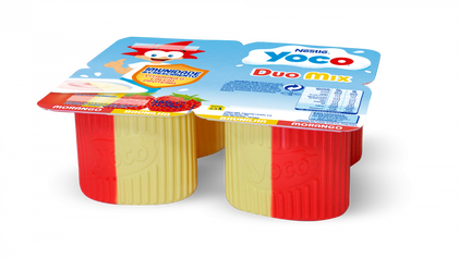 Iogurte Queijinho De Morango E Baunilha Pack 4 Yoco Suissinho 0.36Kg
