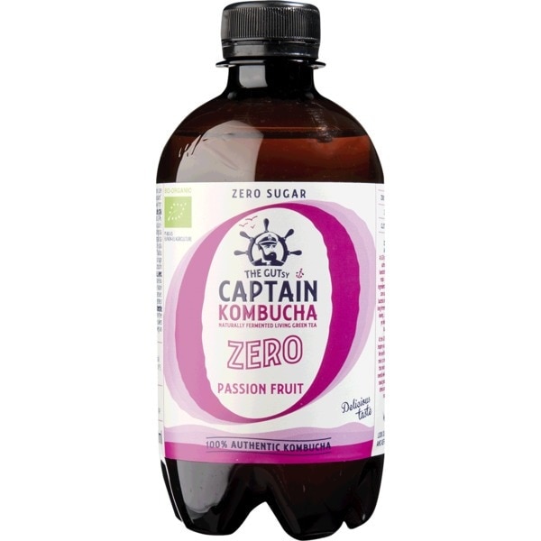 Bebida De Chá Fermentado De Maracujá Zero Açúcar Biológica 400 ml