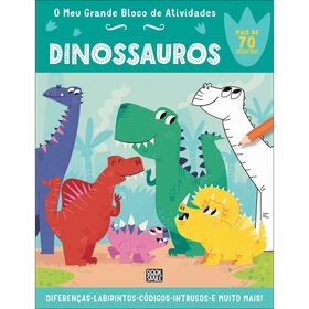O Meu Grande Bloco De Atividades - Dinossauros De Toni Stemp