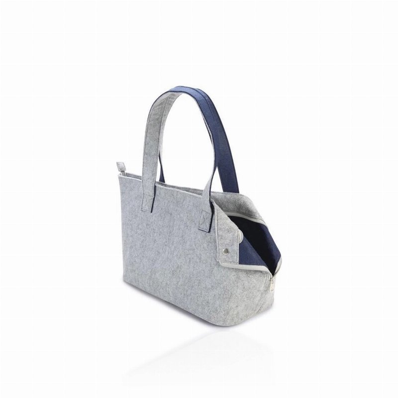 Beeztees Transportadora Para Cão Zazu Cinza/Azul 40 X 20 X 28 Cm