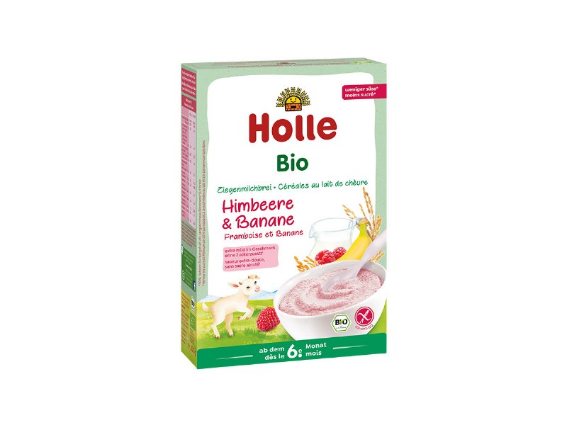 Papa Lactea Bio Holle Cabra Framboesa 6M 200 g