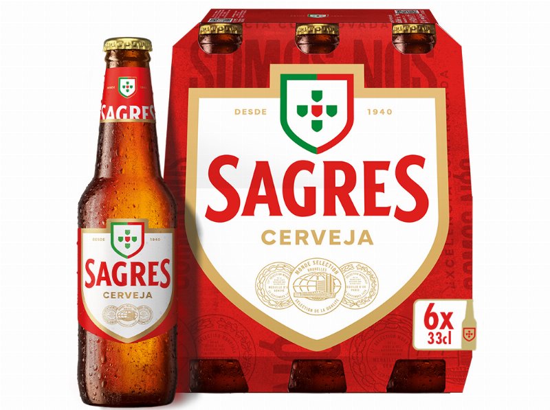 Cerveja Sagres Branca 6X0.33 l