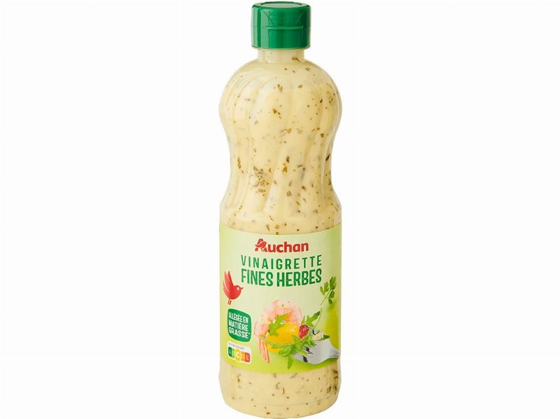 Molho Auchan Para Saladas Vinagrette Ervas Finas 500 ml