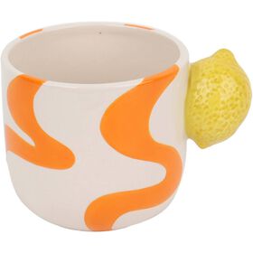 Caneca 300 ml Limão E Riscas Kasa