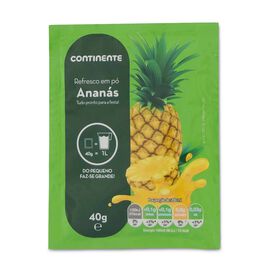 Refresco Em Pó Ananás Continente 40 gr