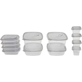 Conjunto De 12 Caixas Hermética Click And Fresh Kasa