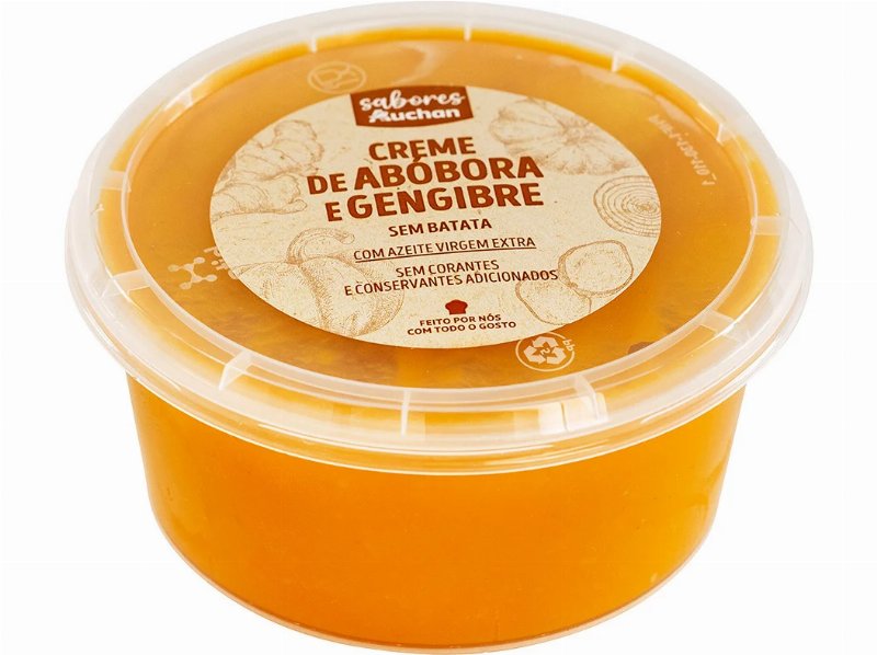 Creme De Abóbora E Gengibre Sabores Auchan Sem Batata 400 g