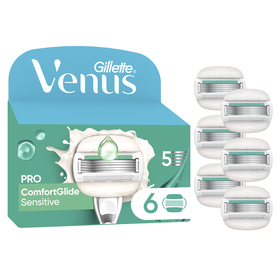 Recarga De Lâminas Pro Comfortglide Sensitive Gillette Venus 6 Un