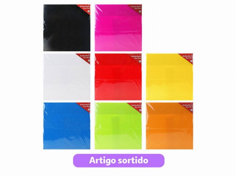 Base Para Blocos De Construção 40X40X0.4Cm Cores Sortidas