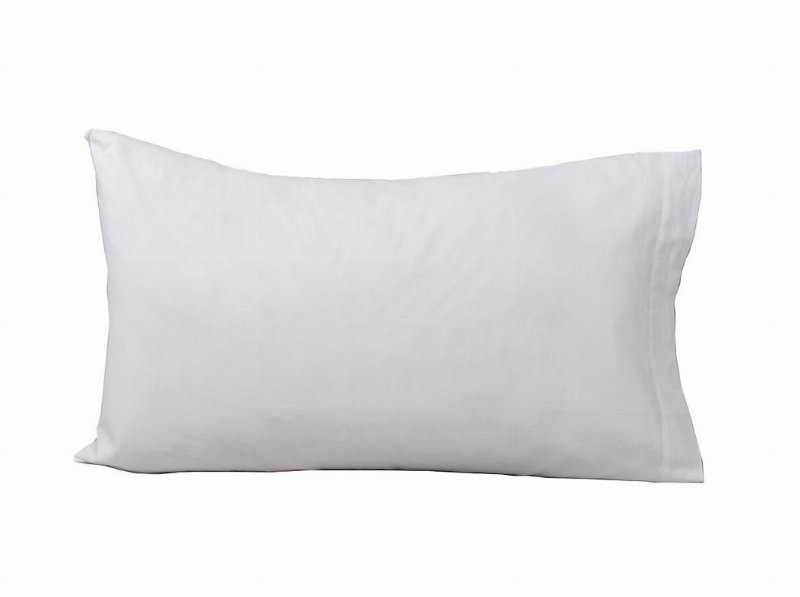 Pack 2 Fronhas Lasa Branco Cetim 50X80 Cm