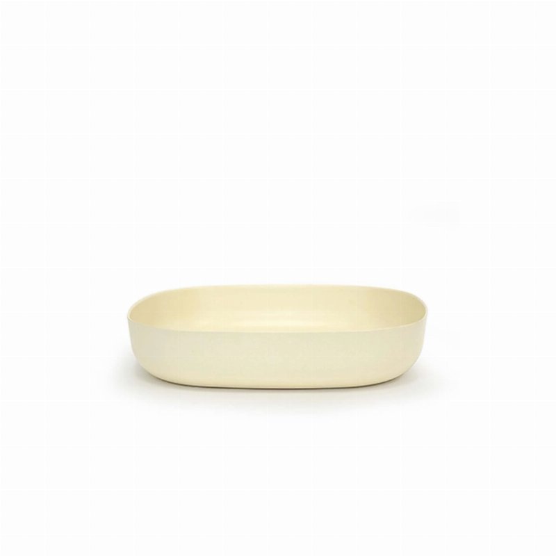 Ekobo Prato Servir Bambu Branco - 32 X 32 X 6,5 Cm
