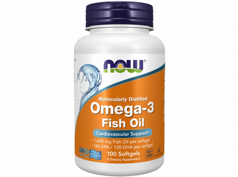 Suplemento Now Foods Ómega-3 Óleo Peixe 100Un