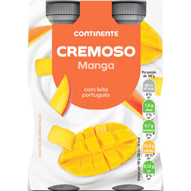 Iogurte Líquido Cremoso Manga Continente 640 gr (4 Un)