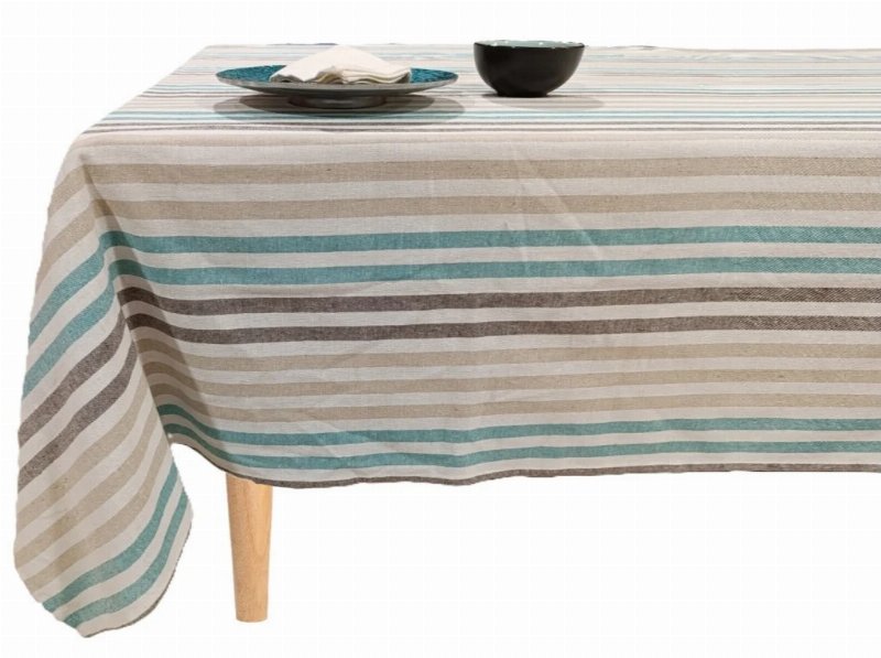 Toalha Mesa Sofia Riscas 150X250 Cm