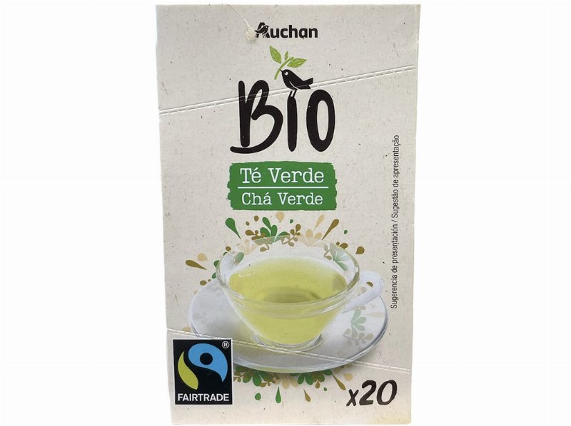 Chá Verde Auchan Bio 20 Saquetas