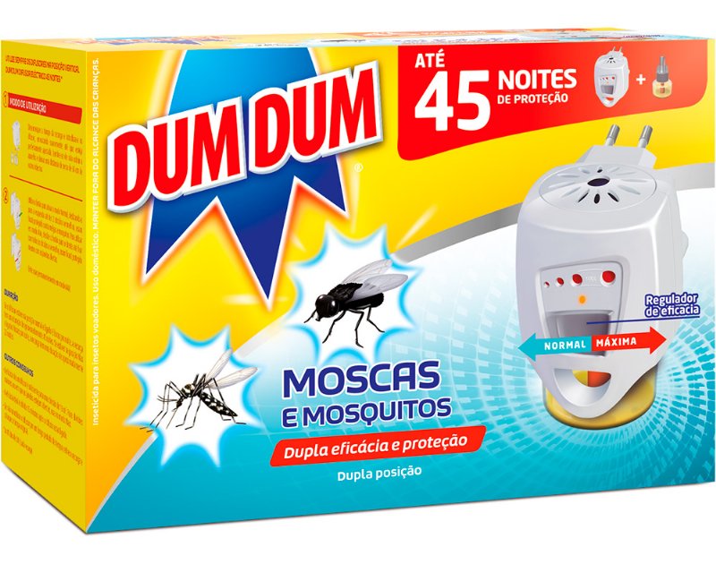 Insecticida Dum Dum Eléctrico Difusor Max Moscas E Mosquitos 23 ml