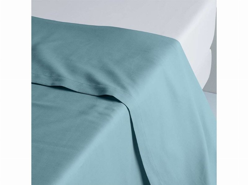 Lençol De Cima Actuel Azul 52% Poliester / 48% Algodão 260X280Cm