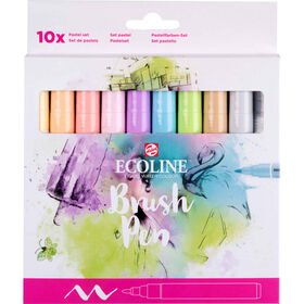 Marcadores Brush Pen Pastel Ecoline
