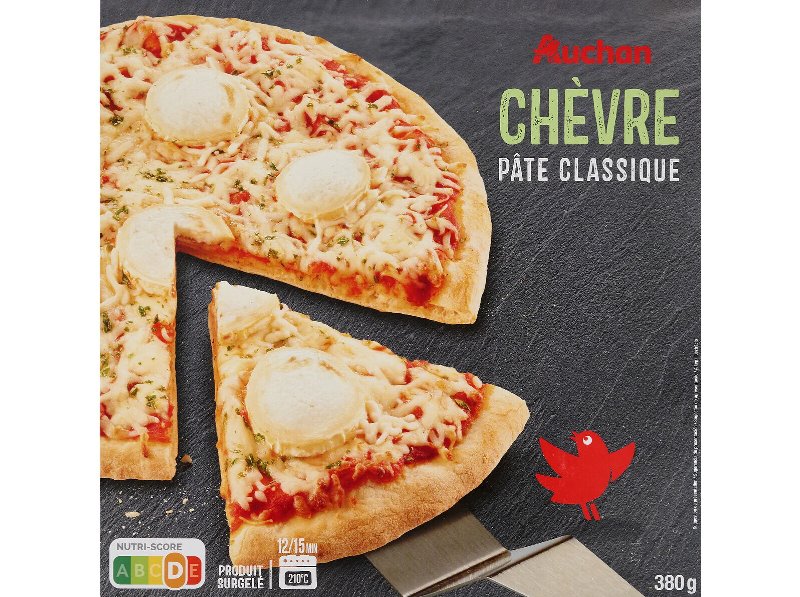 Pizza Massa Clássica Auchan Queijo Cabra 380 g