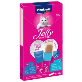 Snack Para Gato Jelly Lovres Salmão Vitakraft 6 X 15 g