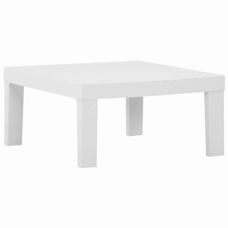 Hkh Mesa Lounge De Jardim Plástico - Branco