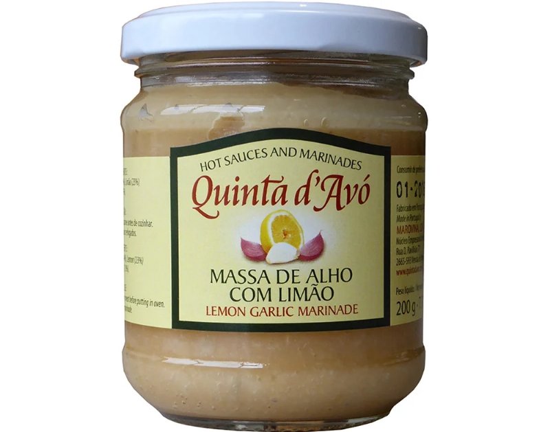 Massa Quinta D'avó De Alho Com Limão 200 g