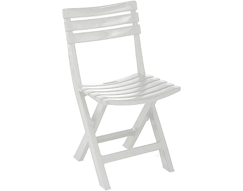 Cadeira Dobrável Birky Branco 44X41X78Cm