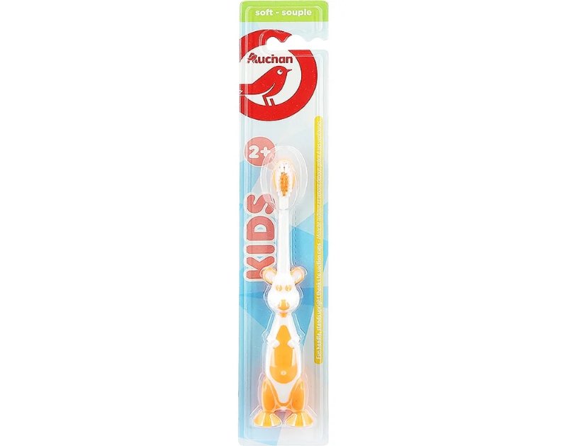 Escova Auchan Dentes Kids 2+ Suave Com Ventosa 1Un
