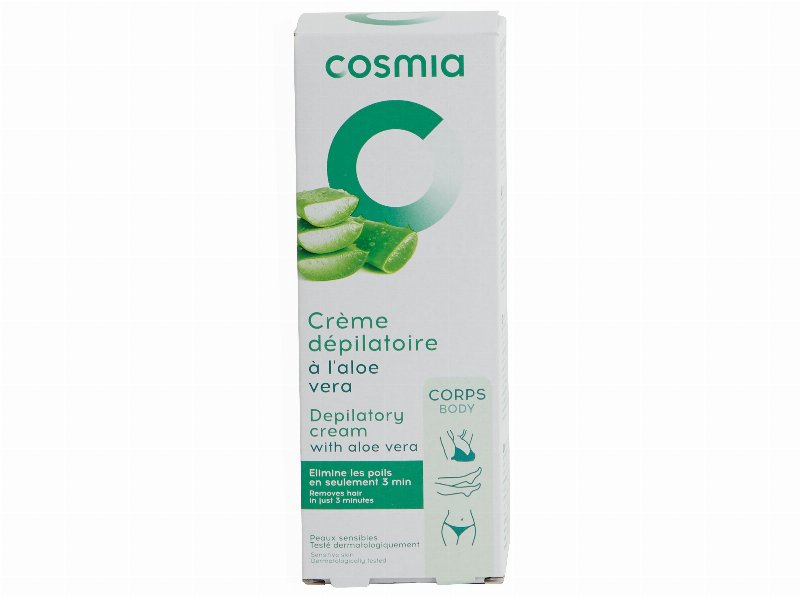 Creme Cosmia Depilatório Corpo Pele Sensível Aloé Vera 200 ml
